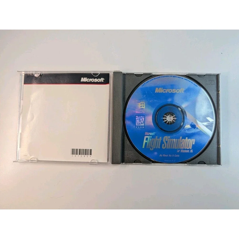 Microsoft Flight Simulator Win95 & CART Precision Racing PC CD Lot w/Keys